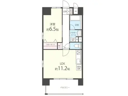 ヴァンドーム 梅田北(1LDK/8階)の間取り写真