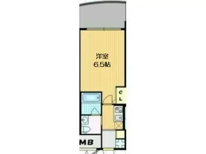 セレニテ梅田北(1K/15階)の間取り写真