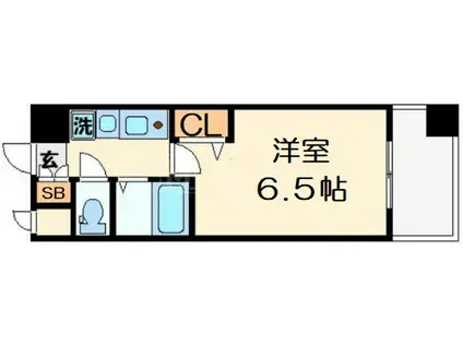 エステムコート大阪城北 天満の杜(1K/9階)の間取り写真