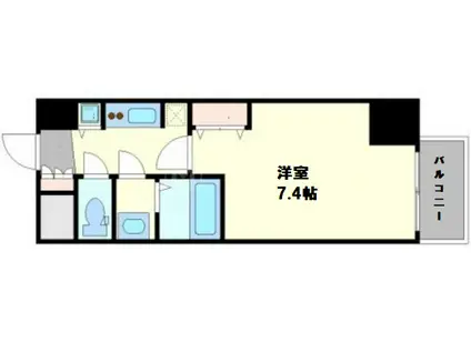 ララプレイス大手通LD(1K/12階)の間取り写真