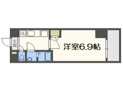プレサンス阿波座駅前(1K/5階)の間取り写真