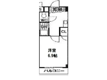 フォレストスクエア西長堀(1K/5階)の間取り写真