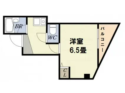 シティライフ千代崎(1K/3階)の間取り写真