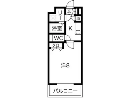 アドバンス大阪城エストレージャ(1K/6階)の間取り写真