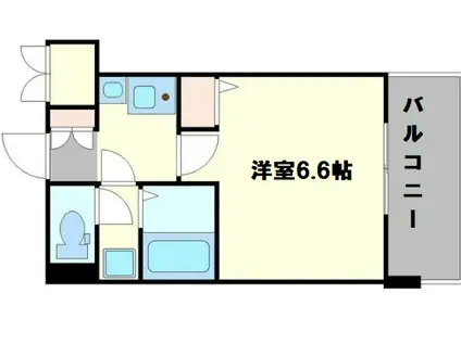 エステムプラザ大阪セントラルシティ(1K/6階)の間取り写真