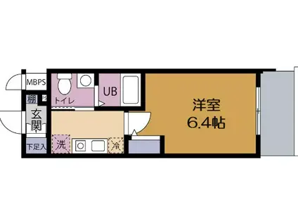 エスリード野田阪神駅前(1K/10階)の間取り写真