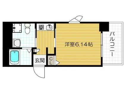 ABITARENANIWAINARI(1K/2階)の間取り写真