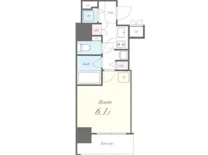 セイワパレス玉造(1K/12階)の間取り写真