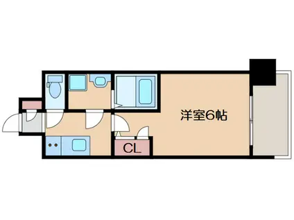 エスリード天王寺町北(1K/9階)の間取り写真