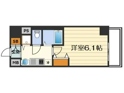プレサンス梅田北デイズ(1K/7階)の間取り写真