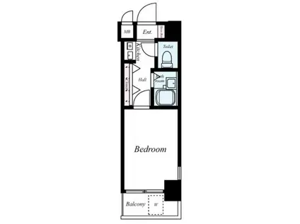 エステムコート大阪城南(1K/10階)の間取り写真