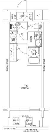 レジデンス大阪福島フォルテ(1K/5階)