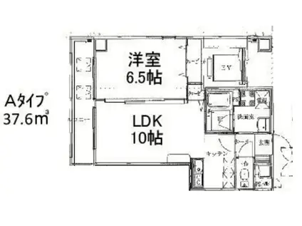 ルミエール難波(1LDK/2階)の間取り写真