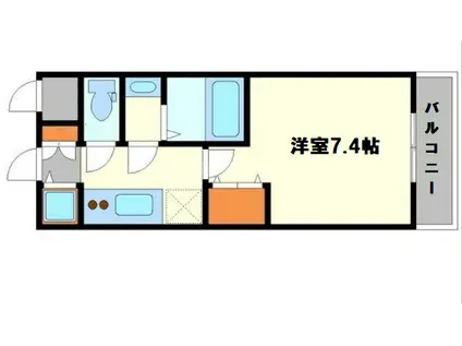 W-STYLE新大阪(1K/7階)の間取り写真