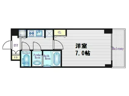S-RESIDENCE 都島(1K/6階)の間取り写真