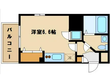 レジディア谷町(ワンルーム/5階)の間取り写真