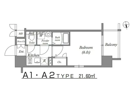 エスリード新大阪グランファースト(1K/8階)の間取り写真