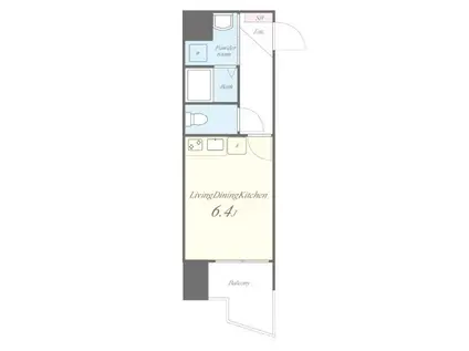 パーフェクトライフ九条(ワンルーム/3階)の間取り写真