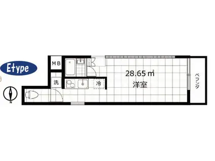 匠空天満(ワンルーム/5階)の間取り写真