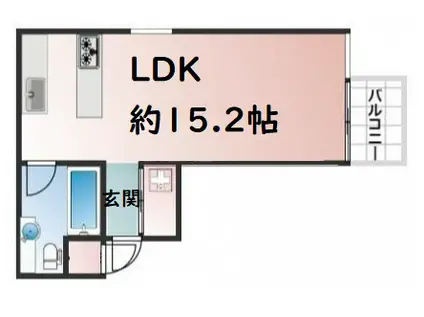 アクアプレイス大阪レジェンドⅡ(ワンルーム/6階)の間取り写真