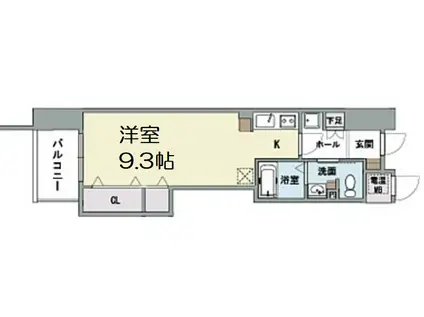 エスポルテ福島(ワンルーム/5階)の間取り写真