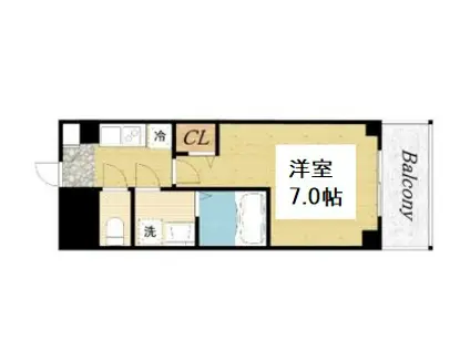 エスリード難波グレイス(1K/5階)の間取り写真