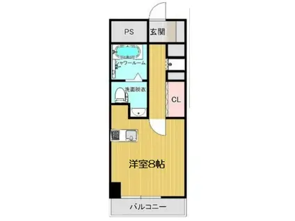 エクセレント高津(1K/8階)の間取り写真