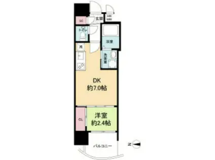 セレニテ西中島アリア弐番館(1DK/5階)の間取り写真