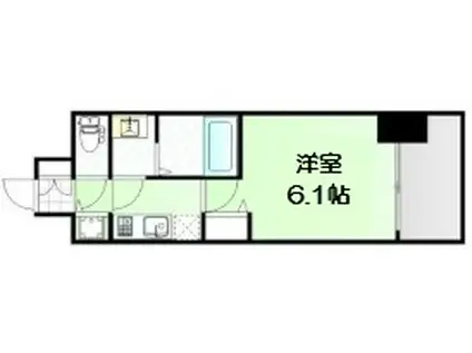 プレサンス大阪福島レシェンテ(1K/12階)の間取り写真