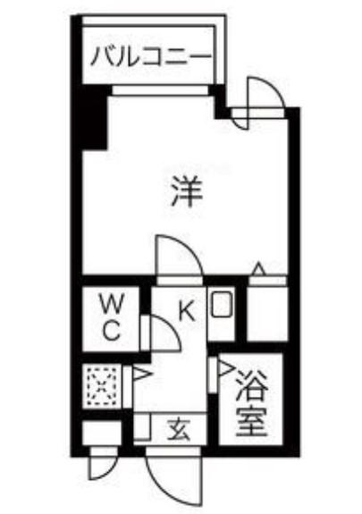 エスティライフ梅田新道(1K/4階)の間取り写真