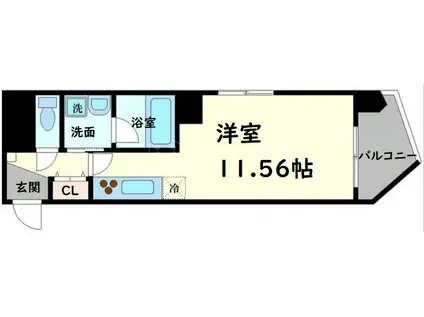 THE PREMIUM AQUA(ワンルーム/4階)の間取り写真