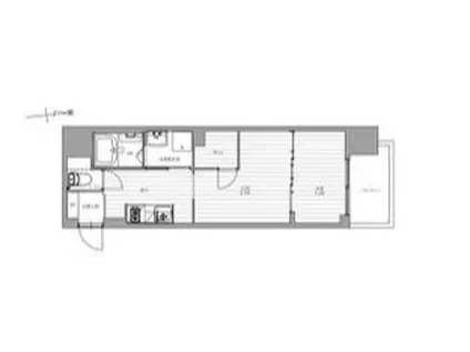 プレサンス堺筋本町駅前(1DK/6階)の間取り写真