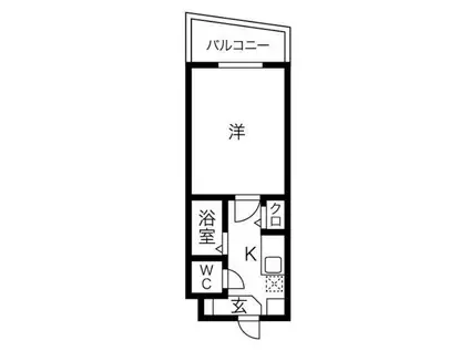 天満橋リーフビル・ネバーランド天満橋(1K/11階)の間取り写真
