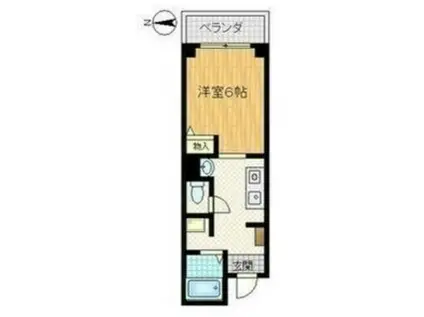 KSプラザ(1K/6階)の間取り写真