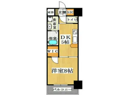 メゾン・デ・ノムラ島之内(1DK/11階)の間取り写真