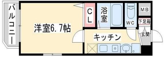 レジェンドール日本橋東(1K/3階)の間取り写真
