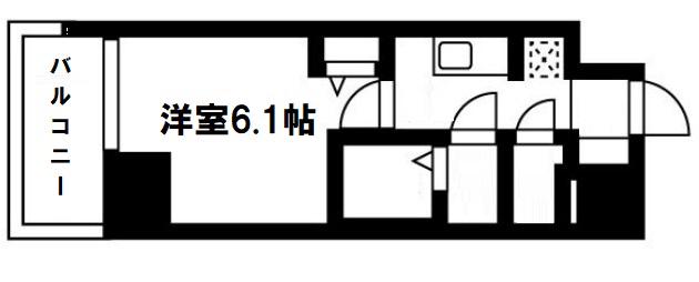 ファステート大阪ドームライズ(1K/5階)の間取り写真