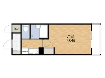 エスリード本町(1K/8階)の間取り写真