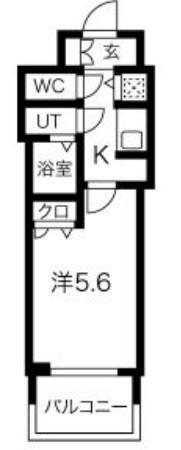 レオンコンフォート本町(1K/3階)の間取り写真