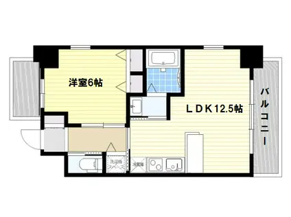 スプランディッド新大阪キャトル(1LDK/7階)の間取り写真