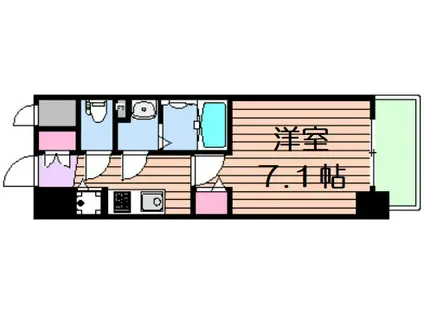 アドバンス西梅田グルーブ(1K/11階)の間取り写真