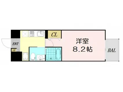 ウインズコート新大阪(1K/5階)の間取り写真