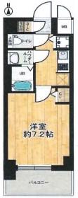 サムティ大阪GRAND イーストⅡ(1K/8階)の間取り写真