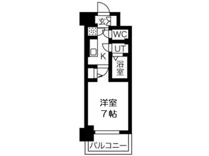 プロシード大阪NB3(1K/11階)の間取り写真
