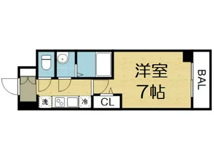 スワンズシティ大阪城コスタ(1K/10階)の間取り写真