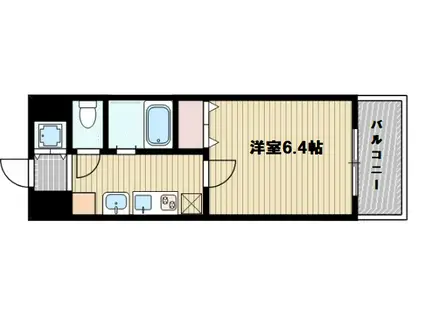 プレサンス新大阪クレスタ(1K/2階)の間取り写真