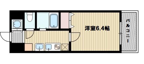 プレサンス新大阪クレスタ(ワンルーム/4階)の間取り写真