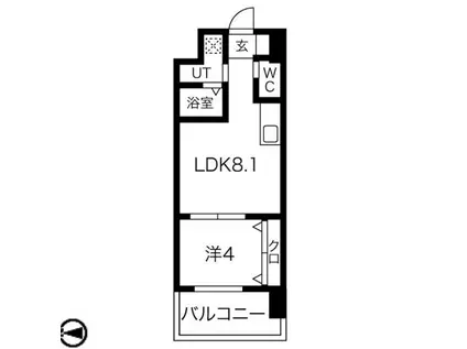 FDS PREX(1LDK/2階)の間取り写真