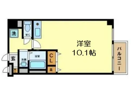 ダイドーメゾン大阪・中之島(ワンルーム/8階)の間取り写真