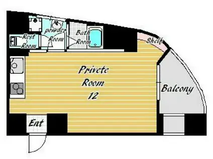 是空DOSHIN(ワンルーム/8階)の間取り写真